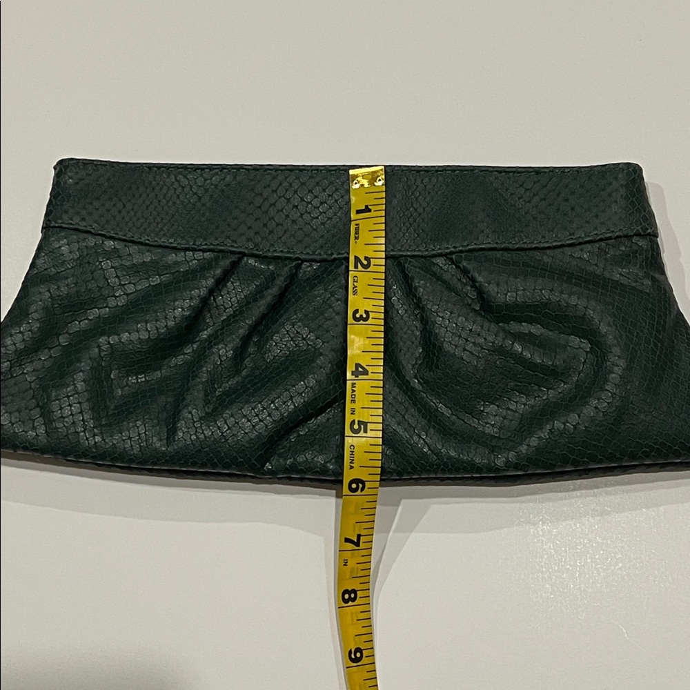 Lauren Merkin Louise Snakeskin Embossed Leather Clutch - Picture 13 of 13